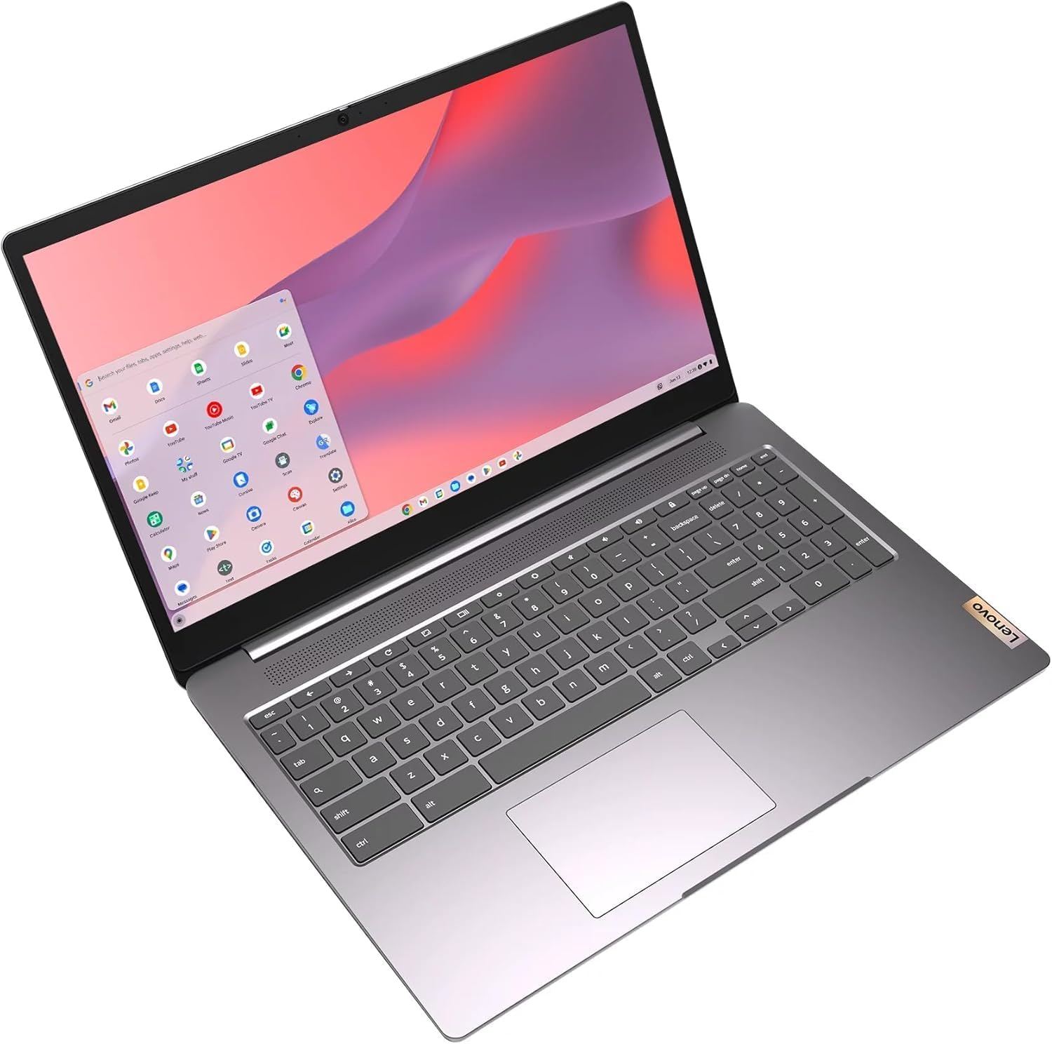 Lenovo IdeaPad 3i Chromebook 15.6' FHD Laptop, Intel Celeron N4500, 4GB Memory, 64GB eMMC + 128GB Memory Card Storage, Chrome OS, Artic Grey with Accessories