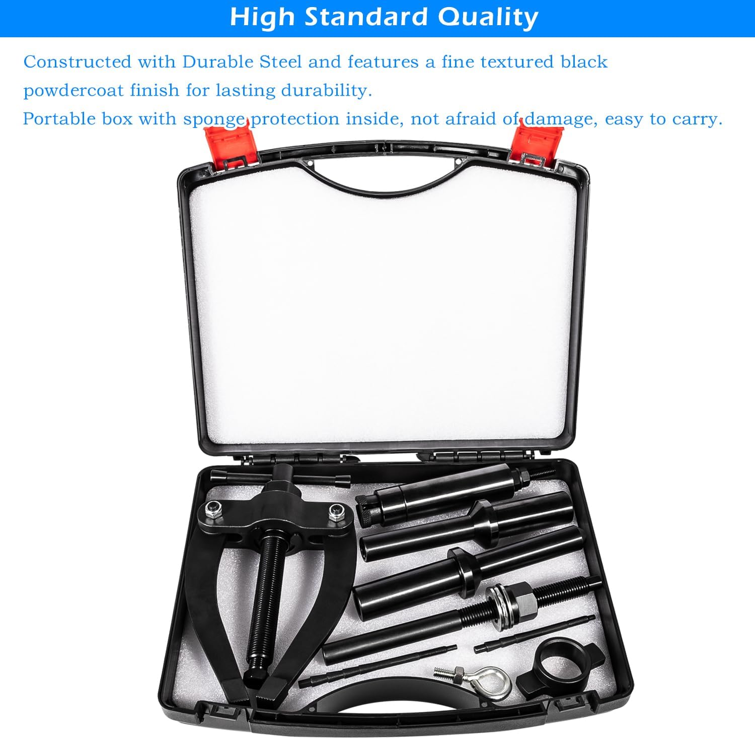 Danti Injector Cup Tools for Volvo d11 d12 d13 d16 FM12,for Mack MP7 MP8 MP10 Engine Injector Nozzle Cup Sleeve Tube Installer Tool Replces 88800387 9986174 88800196 (with Portable Box)