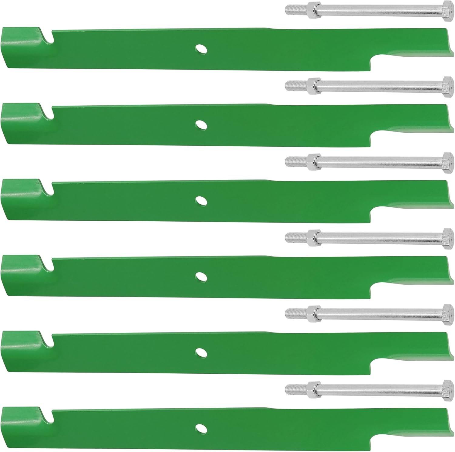 Caltric 48112 482882 481709 481701 0400141 04001-41 72' Deck Blades with Bolts Compatible with Scag