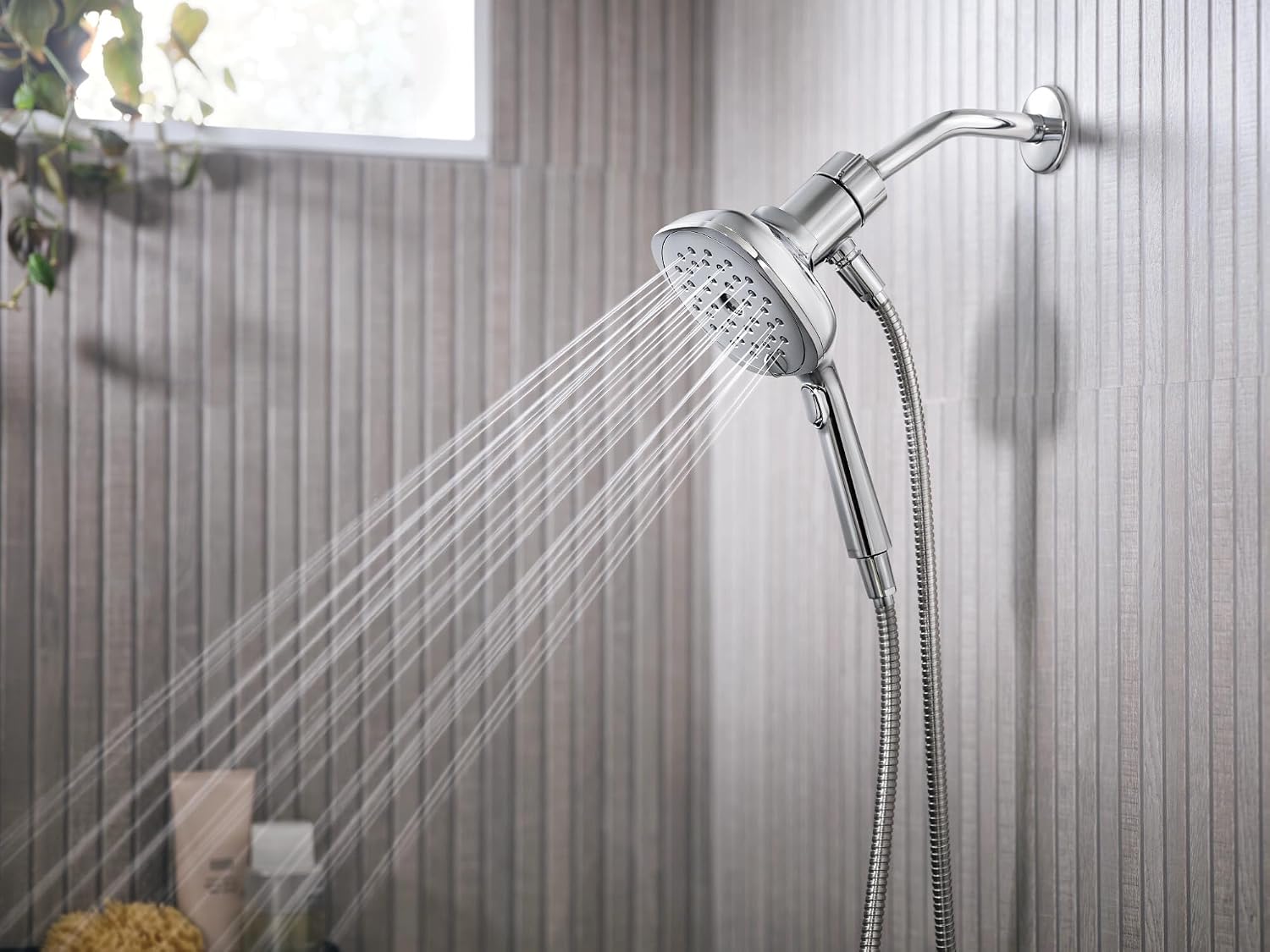 Moen Verso Infiniti Dial Square Handheld Shower, 5-Inch Diameter Spray Head, Chrome, 220H5
