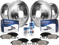 Detroit Axle - Brake Rotors for 2015-2020 Chevrolet Colorado GMC Canyon, 12.20' inch Front and 12.76' inch Rear Disc Brake Rotors Ceramic Brake Pads 2016 2017 2018 2019 Replacement