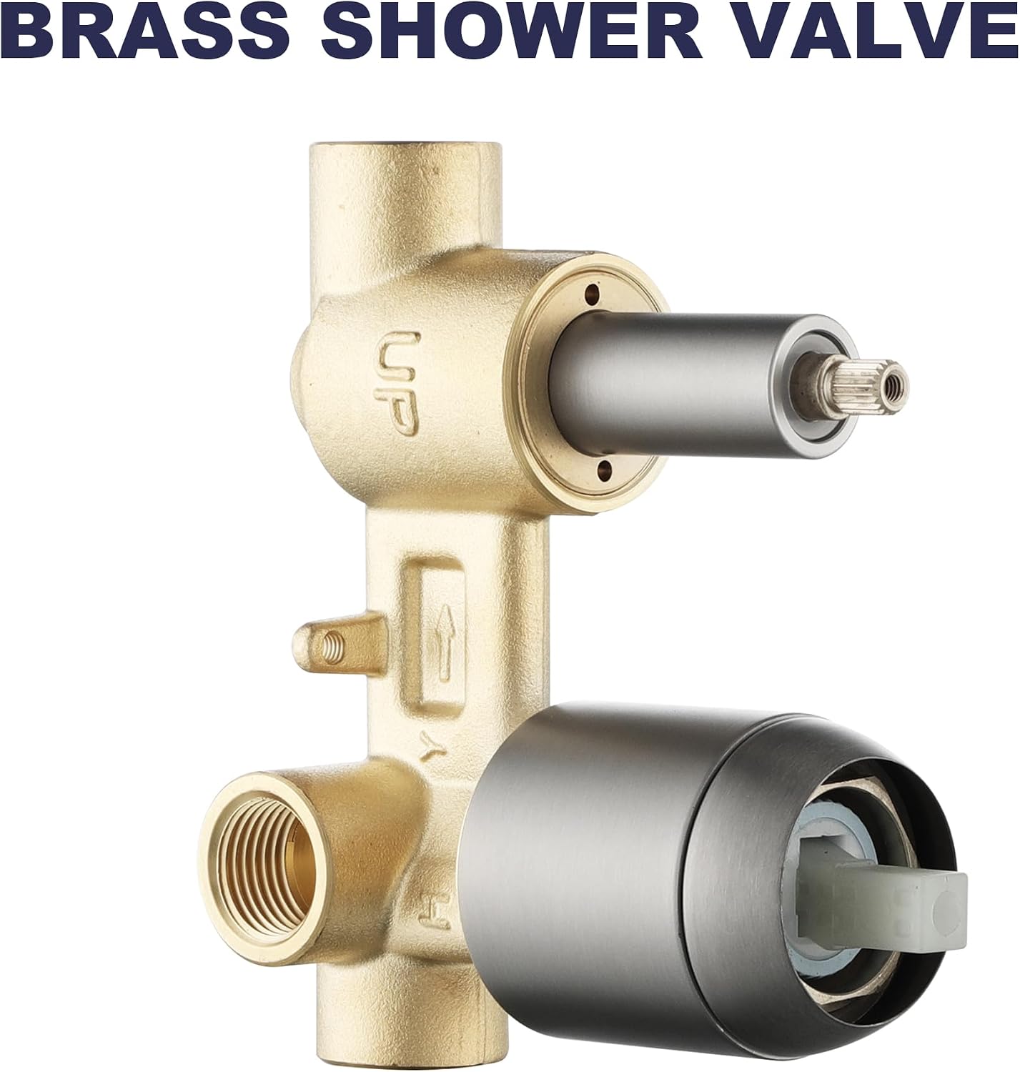 Shower System, Shower Faucet Set, 8' Rainfall Shower Head and Handheld Spray Combo, Round Shower Head and Handle Set with Valve and Trim Kit, Brushed Nickel