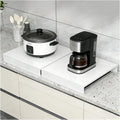 Stove Burner Covers Stovetop Cover White L-Shaped Folded Edge Induction Cooker Holder for Counter Space, Sink, Rv，Electric Stove(80x50x7 cm)