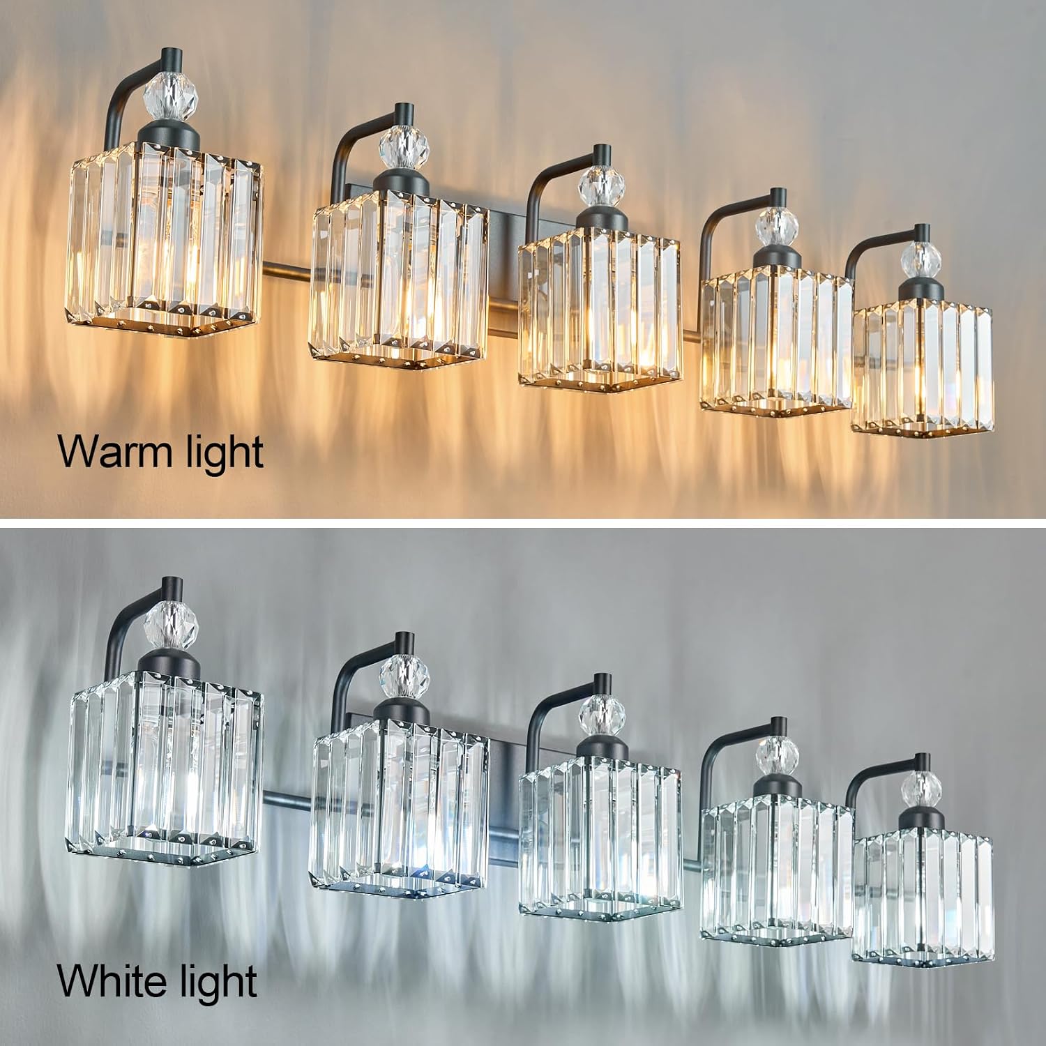 5 Light Bathroom Vanity Light Modern Black Vanity Light Fixtures Bathroom Light Fixtures Over Mirror Crystal Vanity Lighting Fixtures