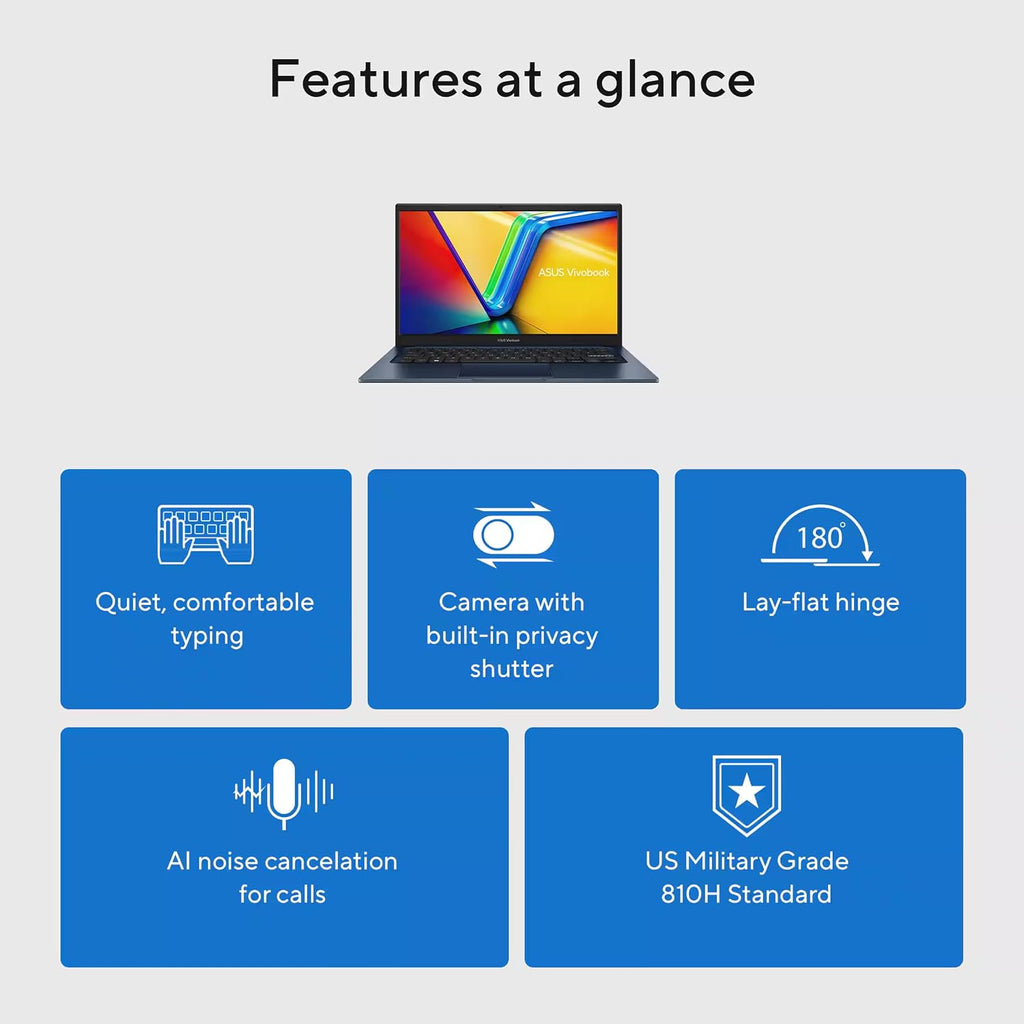 ASUS Vivobook 14' FHD Laptop, Windows 11 Pro, Lifetime MS Office, Intel Core i3-1315U, 24GB RAM+512GB PCIe SSD, Sleek & Lightweight, w/Accessories, All-Day Performance for Student, Home & Work