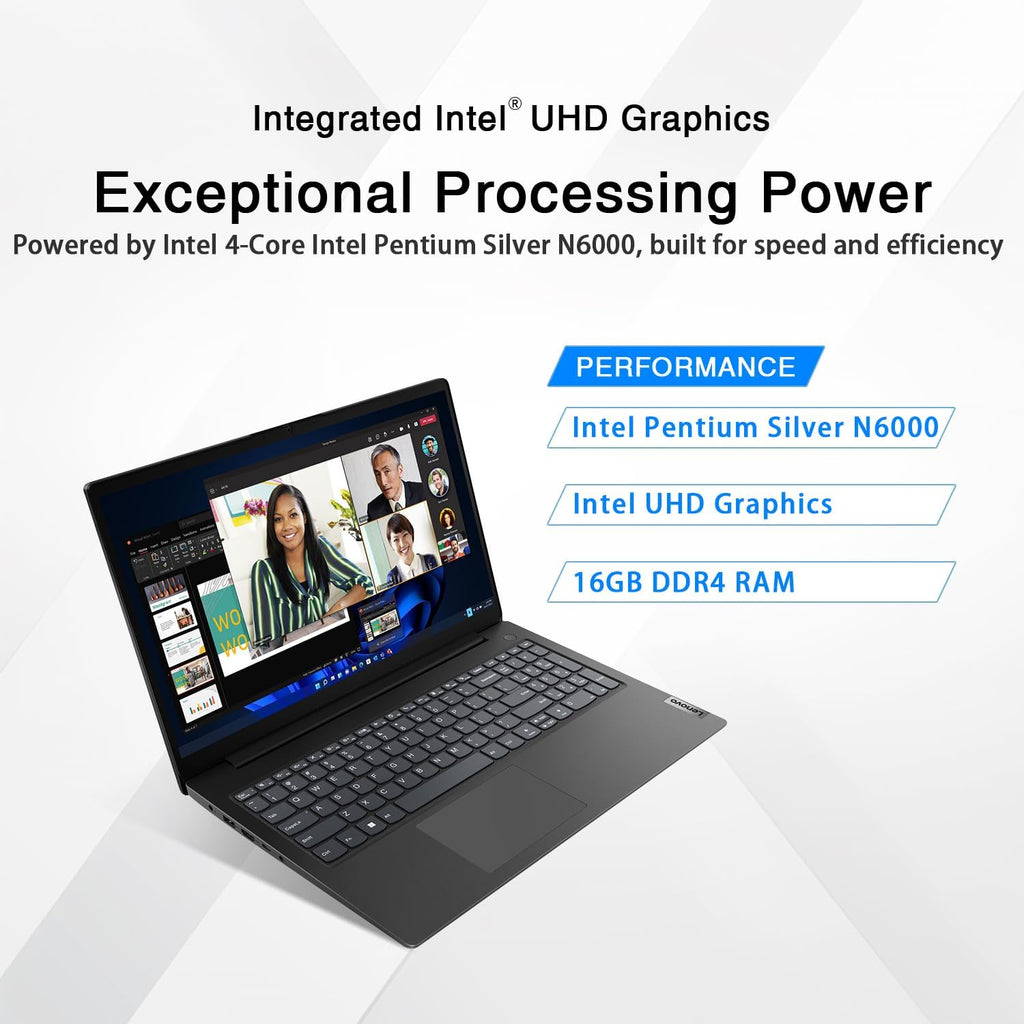 Lenovo V15 Business Laptop | Intel Pentium N6000 4-core Processor | 15.6 FHD (1920 x 1080) | 16GB RAM | 512GB PCIe SSD | WiFi-6 | Military Durability | Ethernet RJ-45 | Anti-Glare | Windows 11 Pro