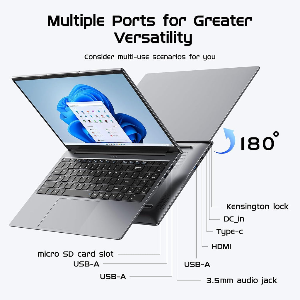 15.6' Laptop Computer 2-in-1,Win 11 Pro 8GB RAM 256GB SSD Core m3 8100Y(up to 3.40 GHz),MS Office 365 Ultra-Thin,FHD Touchscreen, Wi-Fi 5, BT5.1, RJ45,Backlit Keyboard (8GB RAM 256GB SSD)
