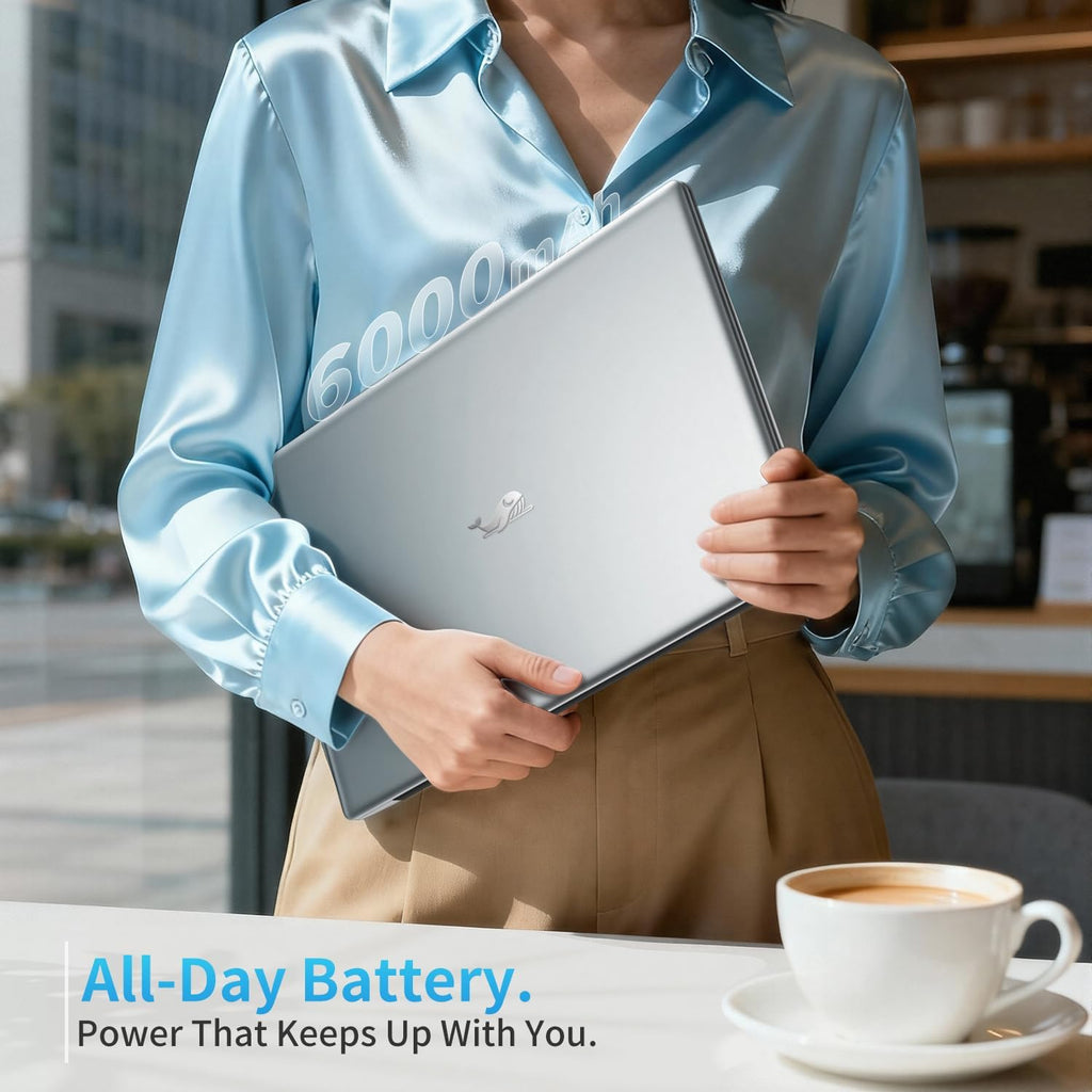 2026 Laptop Computer 15.6' FHD IPS Display, 16GB RAM 1TB SSD, 4-Core N150 Processor up to 3.6GHz, with Win 11 Pro, Thin & Light 3.52lbs, Backlit Keyboard, Silver