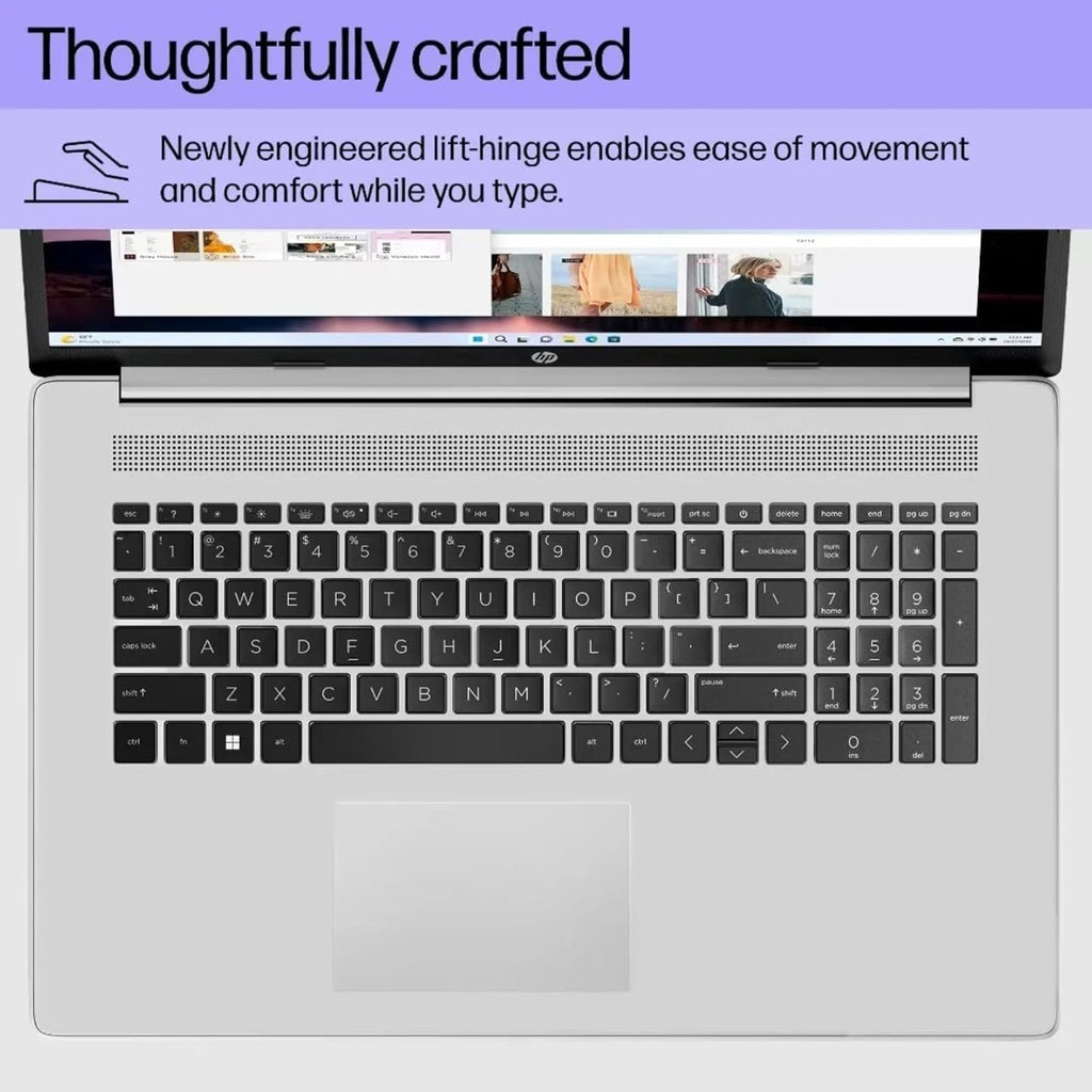 HP 17.3' Touchcreen Laptop - Backlit KB and Fingerprint Reader - Intel 13th 10-Core i5-16GB RAM, 1TB SSD - Win 11 Home and Microsoft 365 Web w/o Mouse
