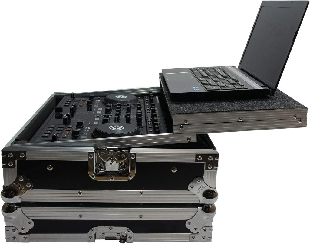 Harmony Audio HCTKS4LT Flight Glide Laptop Stand Travel DJ Custom Case Compatible with Numark IDJ3