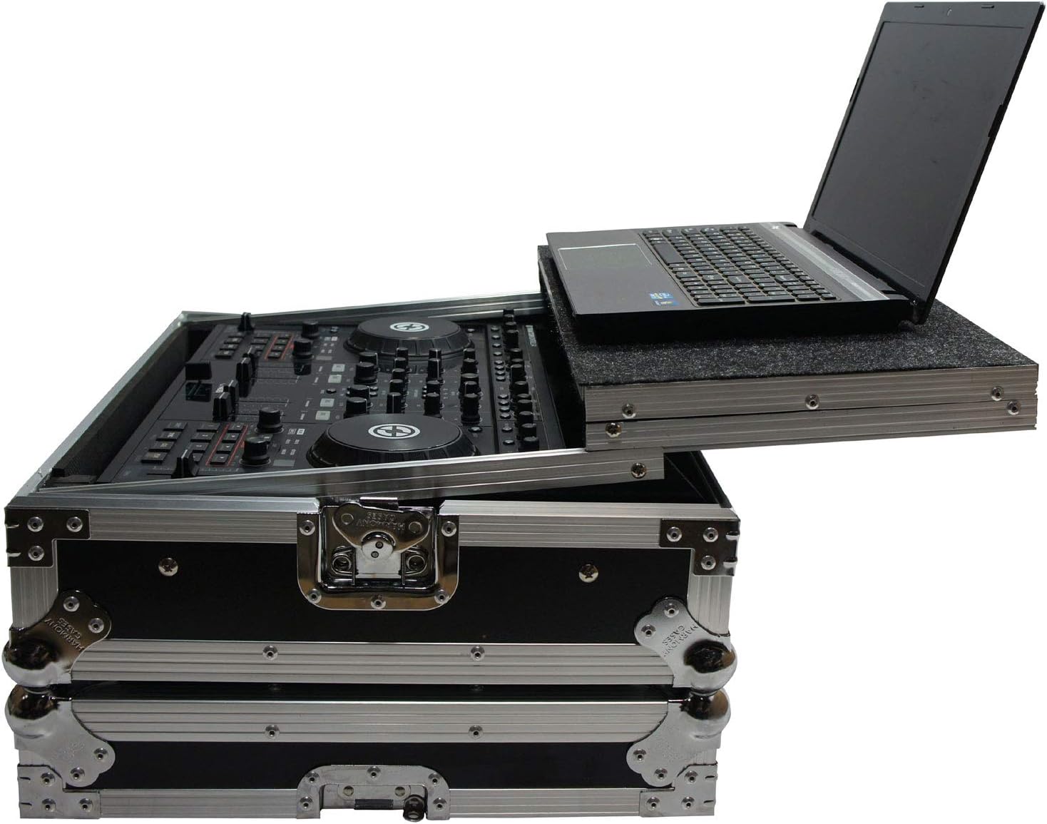 Harmony Audio HCTKS4LT Flight Glide Laptop Stand Travel DJ Custom Case Compatible with Numark IDJ3
