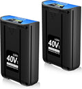 2-Pack 40V 6.0Ah Replacement Battery for Kobalt KB640-06 KB640-03 KB440-03 KB240-06 KB240-03 KB245-06 KB2540C-06 KRC40-06 KB440C-06 KB340C-06, Compatible with 40-Volt Max Cordless Power Tool & Charger