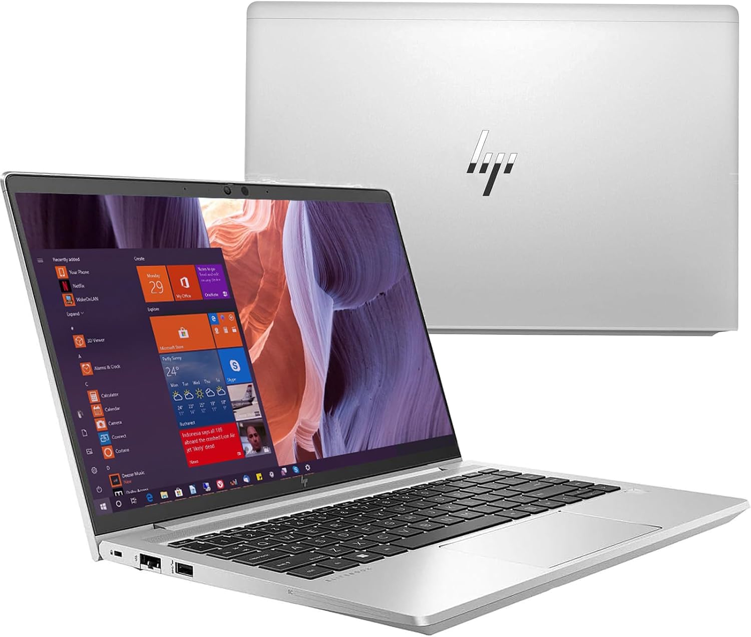 HP EliteBook 645 G9 14' FHD Laptop Computer, AMD Ryzen 5 PRO 5675U Hexa-core, 16 GB RAM, 256 GB SSD, Fingerprint Reader, Backlit Keyboard, HDMI, Windows 11 Pro (Renewed)