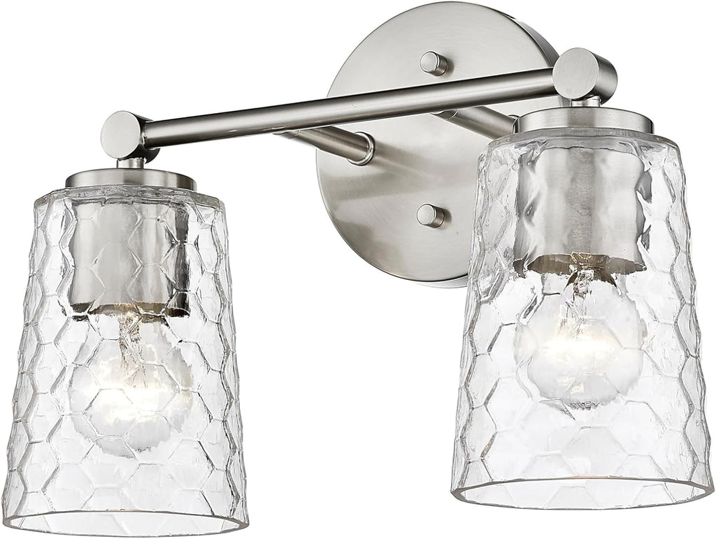 ML Lighting Ashli 2-Light Vanity Brushed Nickel