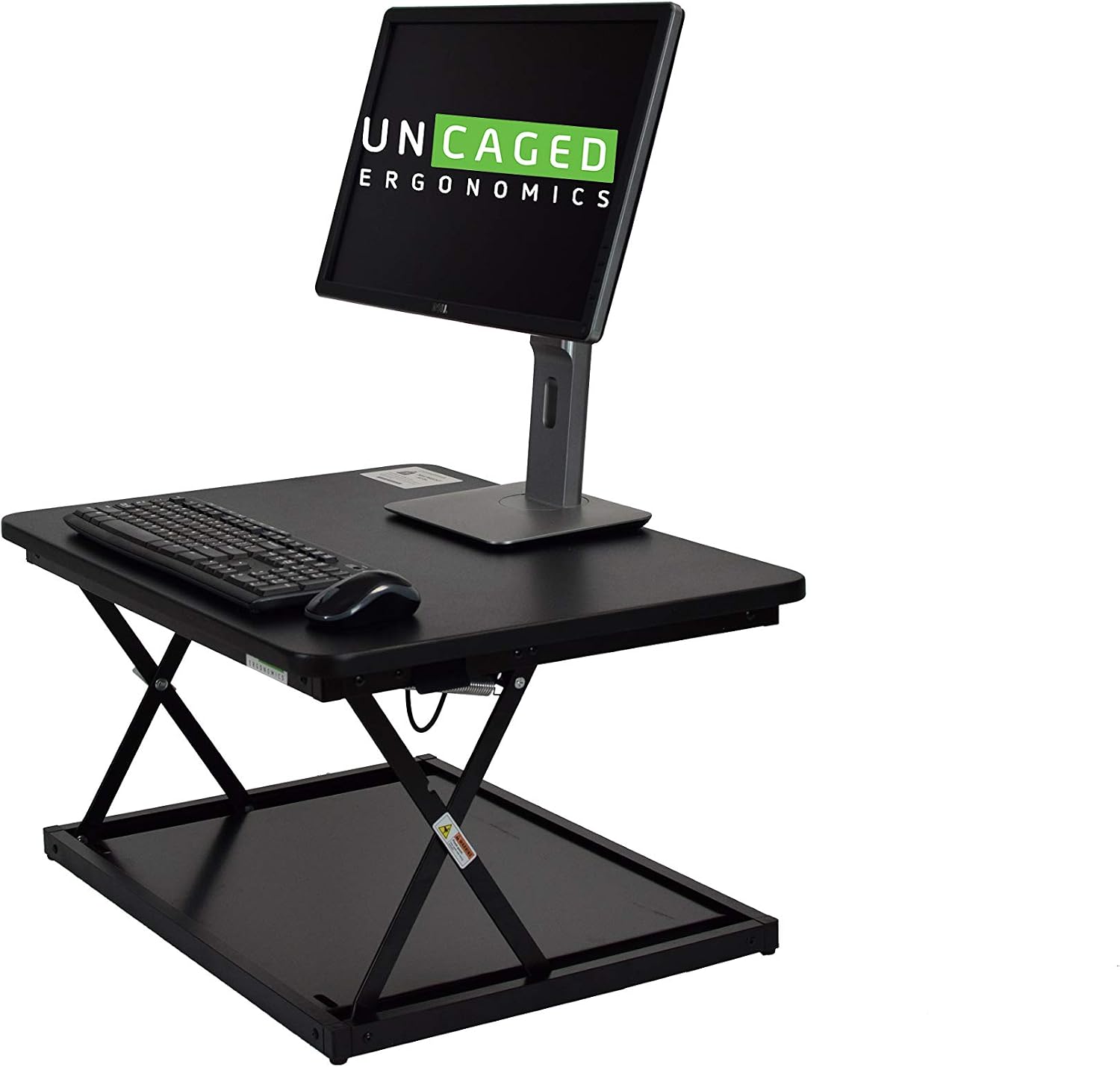 Uncaged Ergonomics CHANGEdesk Mini - Affordable Height Adjustable Stand Up Desk Conversion and Laptop Standing Desk Converter (2 Pack | Black)