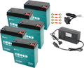 5 Pack 12V 20Ah Battery 6-DMF-20 Sealed Lead Acid Battery 6-DZF-20 6-DZM-20 for 60V Mobility Scooter Electric Go Kart E Bike Motorcycle Golf Carts Electric Wheelchair Lawn Mower Trike