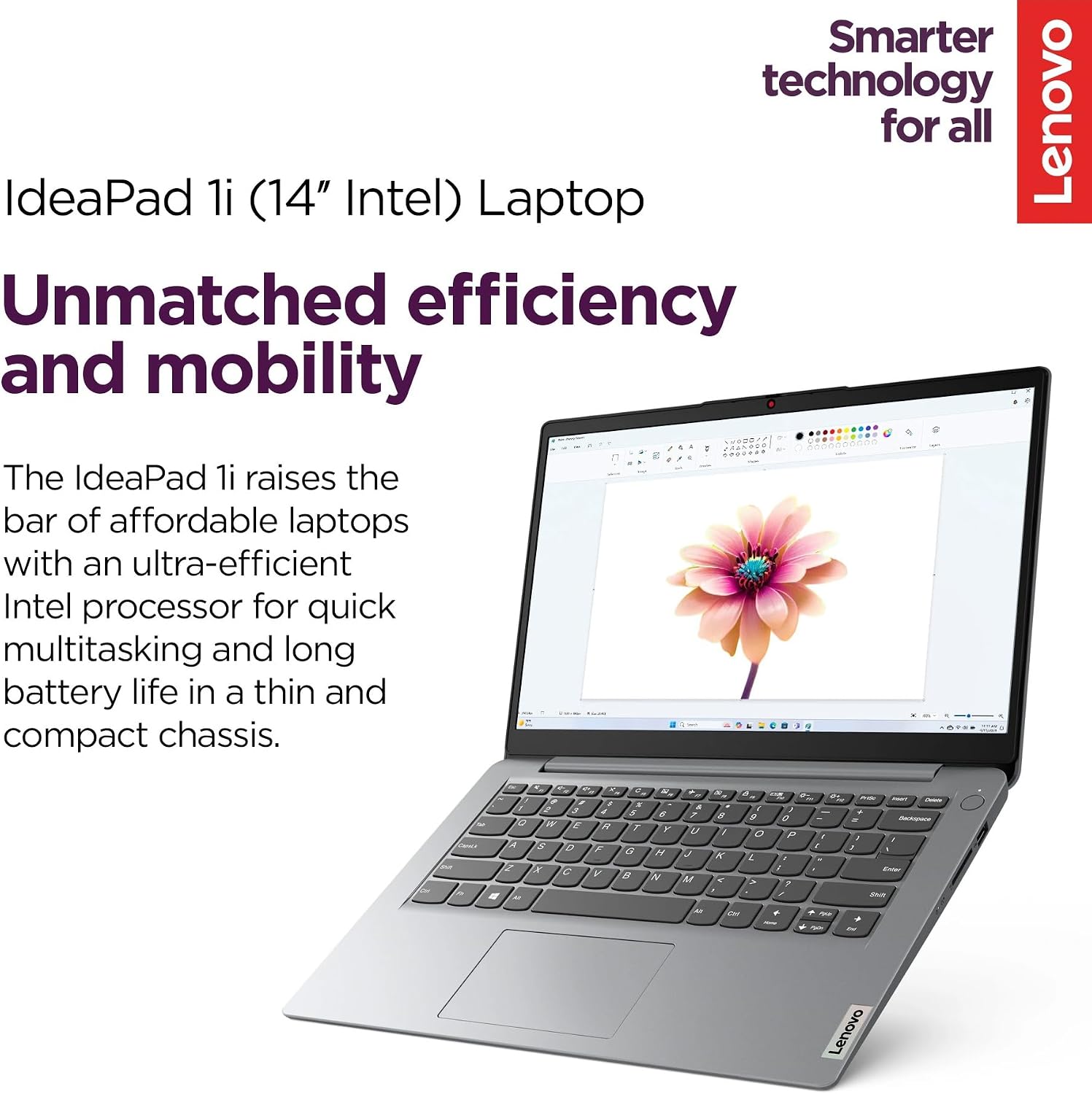 Lenovo IdeaPad Laptop with Microsoft Office for Students, Intel High Performance CPU, 12GB RAM, 512GB SSD, SD-Card Reader, WiFi 6, Windows 11 S, 8 in 1 Hub,Type C RJ45 Cable