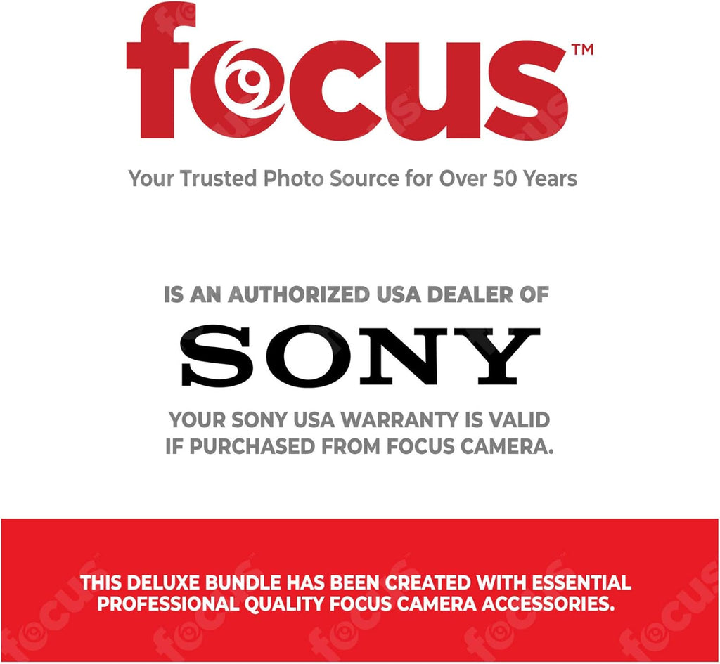 Sony MDR7506 Professional Closed Ear Headphones Bundle with FocusProAudio Compact 4-Channel Stereo Headphone Amplifier with DC 12V Power Adapter and Hard-Shell Case Bundle (3 Items)