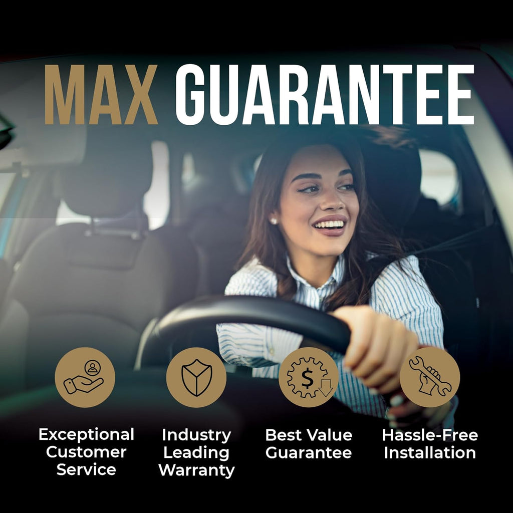 Max Advanced Brakes Front & Rear Brake Kit Compatible With 2011-2014 Nissan Murano Compatible With Infiniti QX70 Q70 Replacement Drilled Slotted Black Coated Disc Brake Rotors and Ceramic Brake Pads