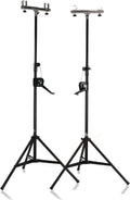 GRIFFIN Lighting Truss Stands (Hand-CrankUP PRO) with T Adapters – DJ Booth Kit & Trussing System for Light Cans & Speakers – Pro-Audio Stage Platform Hardware Mounting Package