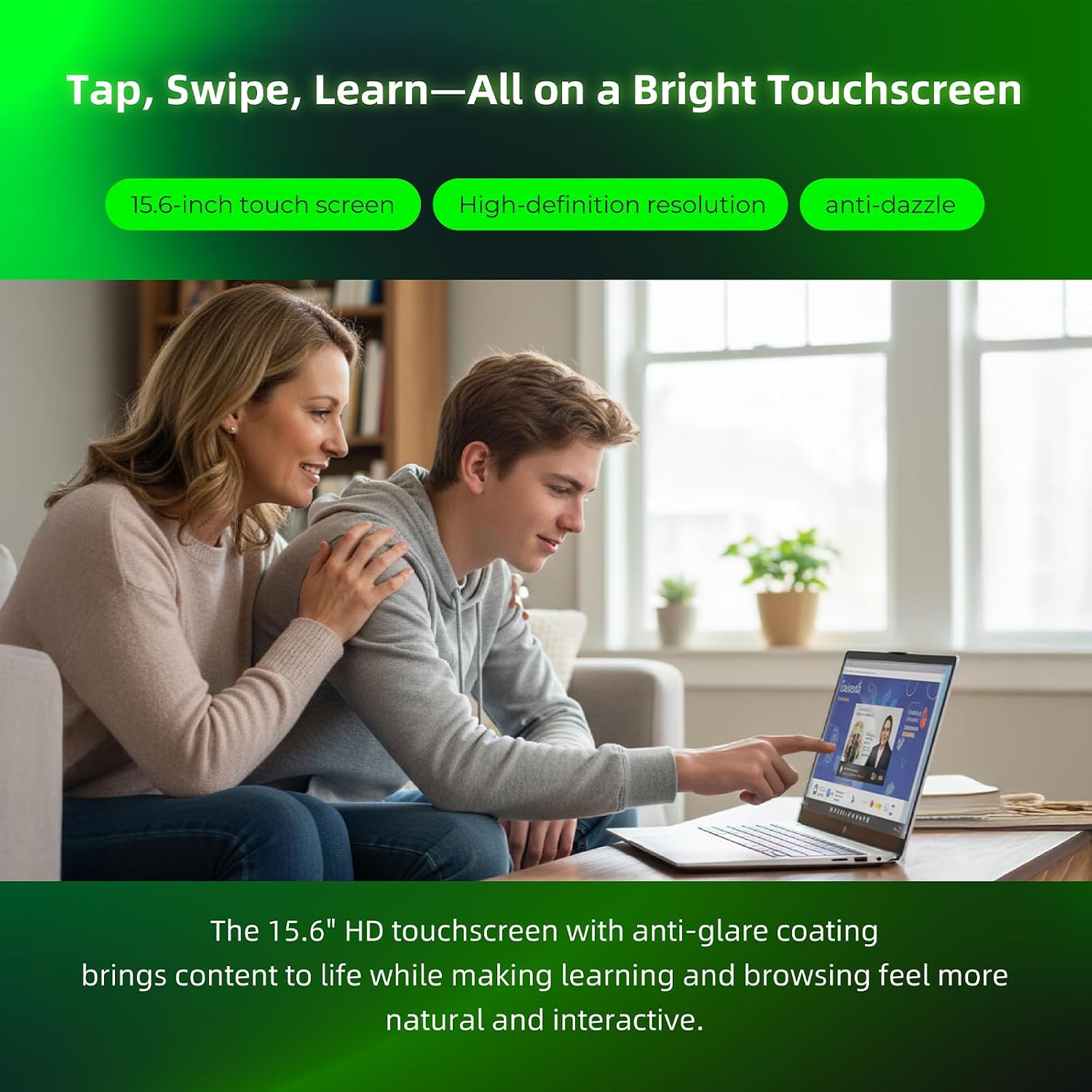 HP 2025 Essential Touchscreen Laptop - Win 11 Pro • AI-Powered Copilot • Intel 13th Gen 6-Cores i3 (up to 4.5GHz) • HD Anti Glare BrightView • Wi-Fi 6, w/Redragon Accessories (32G RAM, 1TB SSD)