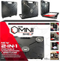 The OmniShelf Portable Workstation, Magnetic Toolbox, Laptop Stand w/ 50 lb Capacity, Hands Free Workstation, Attach to HVAC, Trucks, Walls, Poles etc. (Model # OSO1 - Magnets)