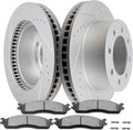 SCITOO Brake Kit Front Brake Rotors and Ceramic Brake Pads fit for 2006-2008 for Dodge for Ram 1500,2003-2008 for Dodge for Ram 2500,2003-2008 for Dodge for Ram 3500