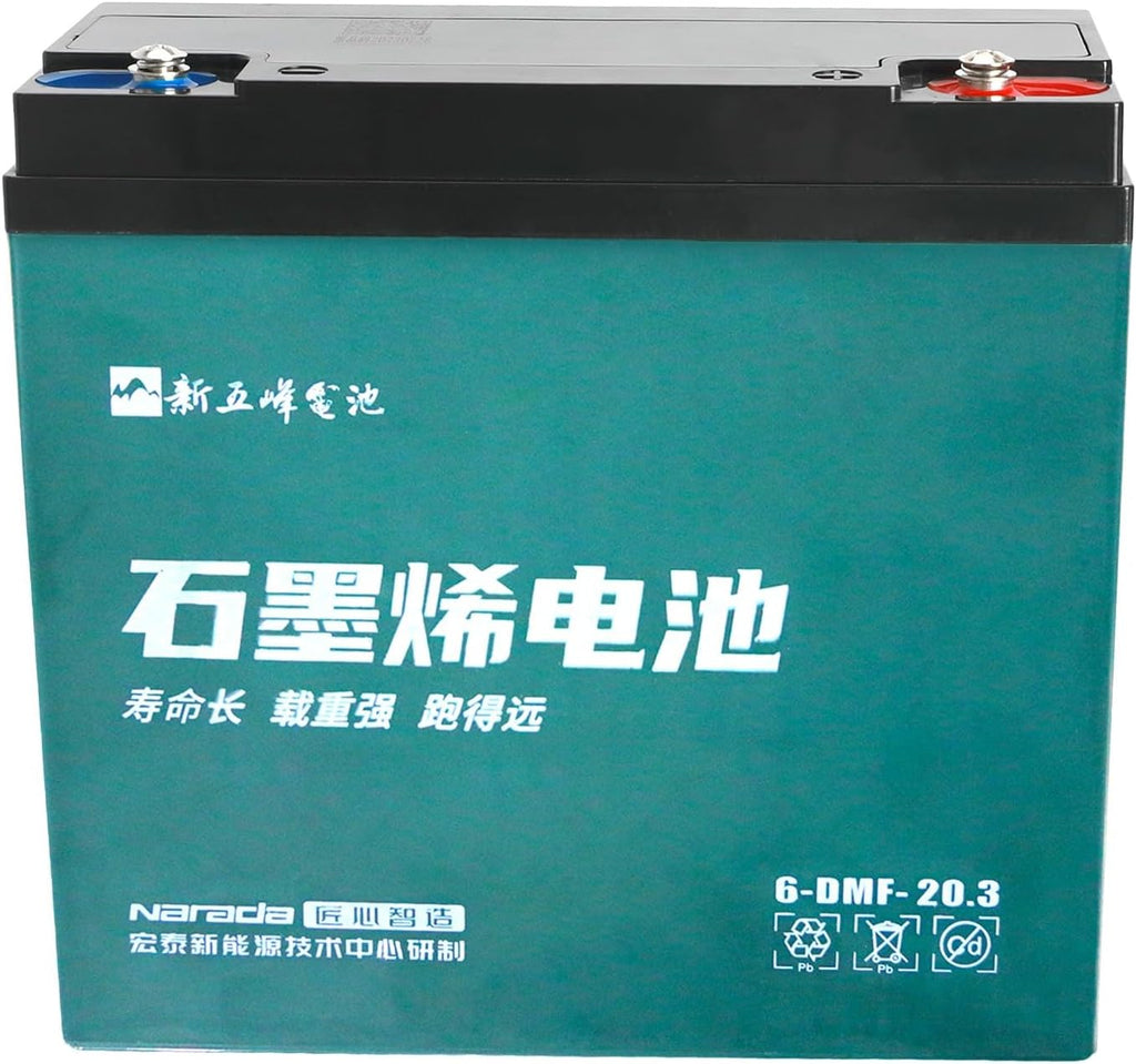6pcs 12V 20Ah SLA AGM Motorcycle Battery Rechargeable Maintenance Free & Battery Storage Box & Charging Port & Socket for Go Kart Dune Buggy ATV Quad Mobility Scooter Dirt Pit Bike Lawn Mower