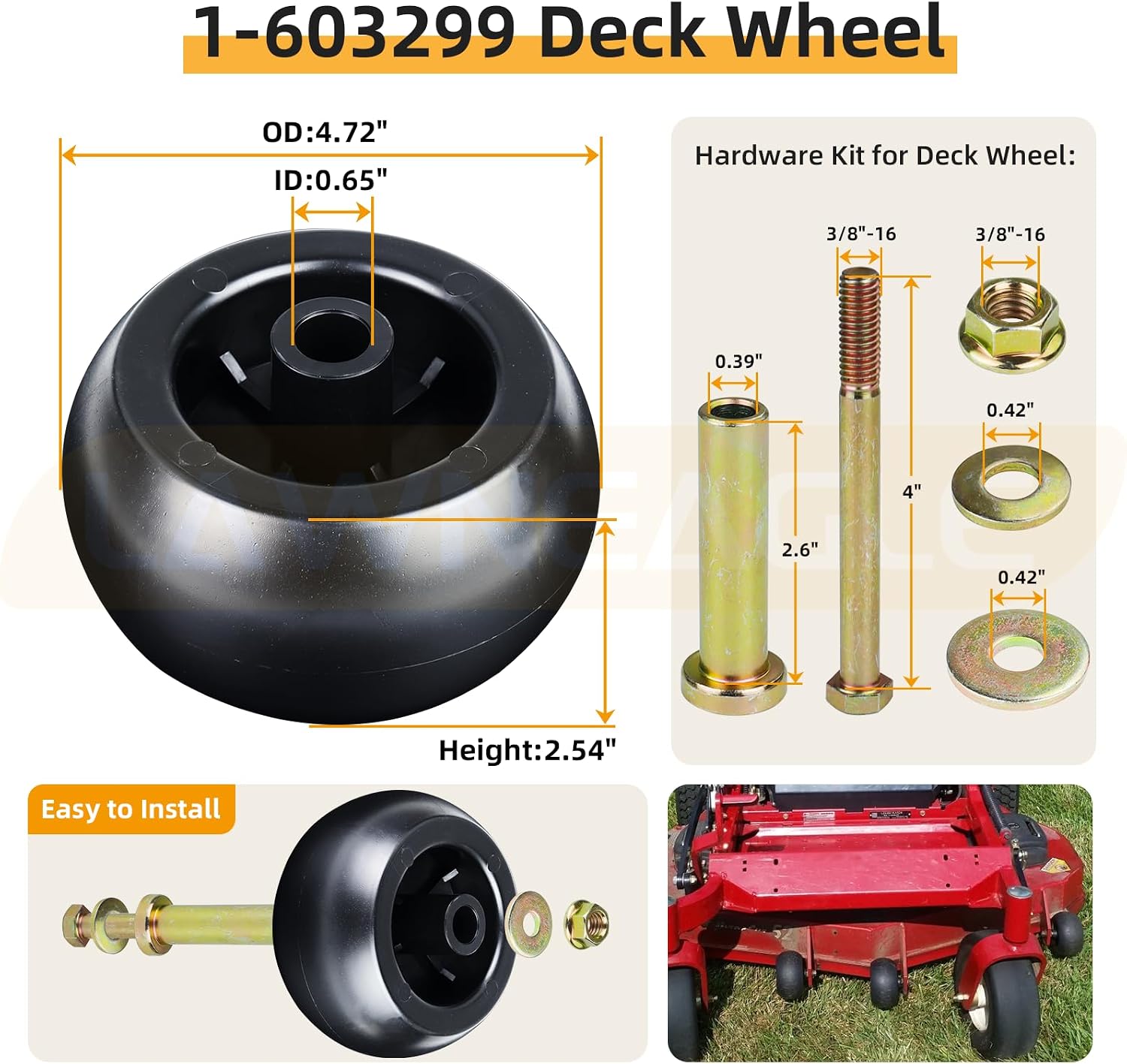 SS5000 Deck Rebuild Kit for Toro MX5060 MX5000 MX5050 SS5060 Mowers Includes 139-3214 Spindle Assembly 125-5575 Pulley 115-5059-03 Blades 132-9420 Idler Pulley 116-9981 Wheels 1/2x142 Belt