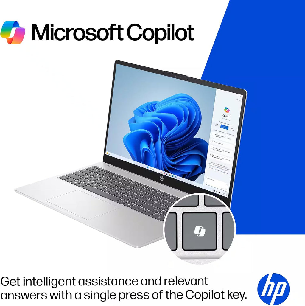 HP 15.6' FHD Laptop, Windows 11 Pro, Free Lifetime MS Office • Copilot AI, Intel 8 Core i3-N305, 32GB RAM, 1TB SSD, for Business, Home, Student, 10-Key Num Pad, 8-in-1 HUB & USB Flash Drive