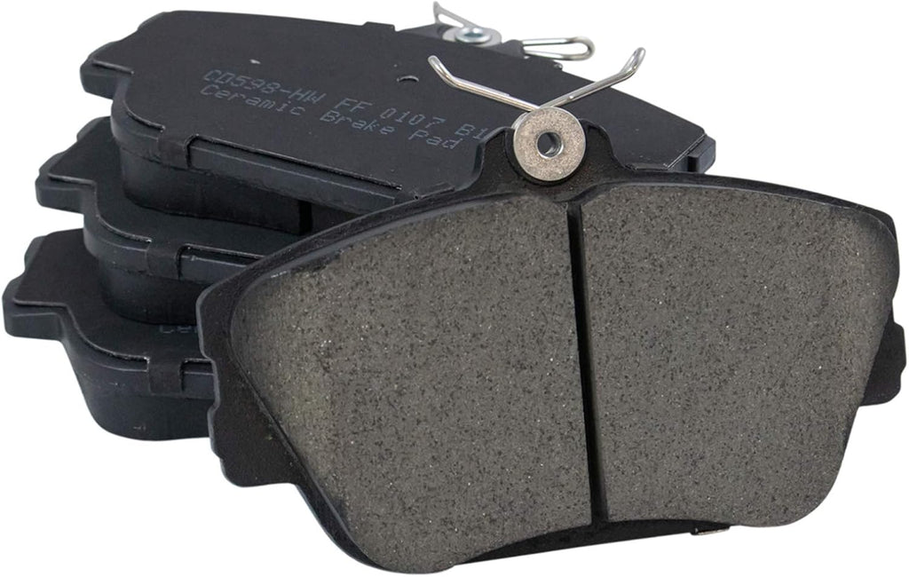 TRQ Front & Rear Posi Ceramic Disc Brake Pads Rotors Shoes & Drum Kit Set for Ford