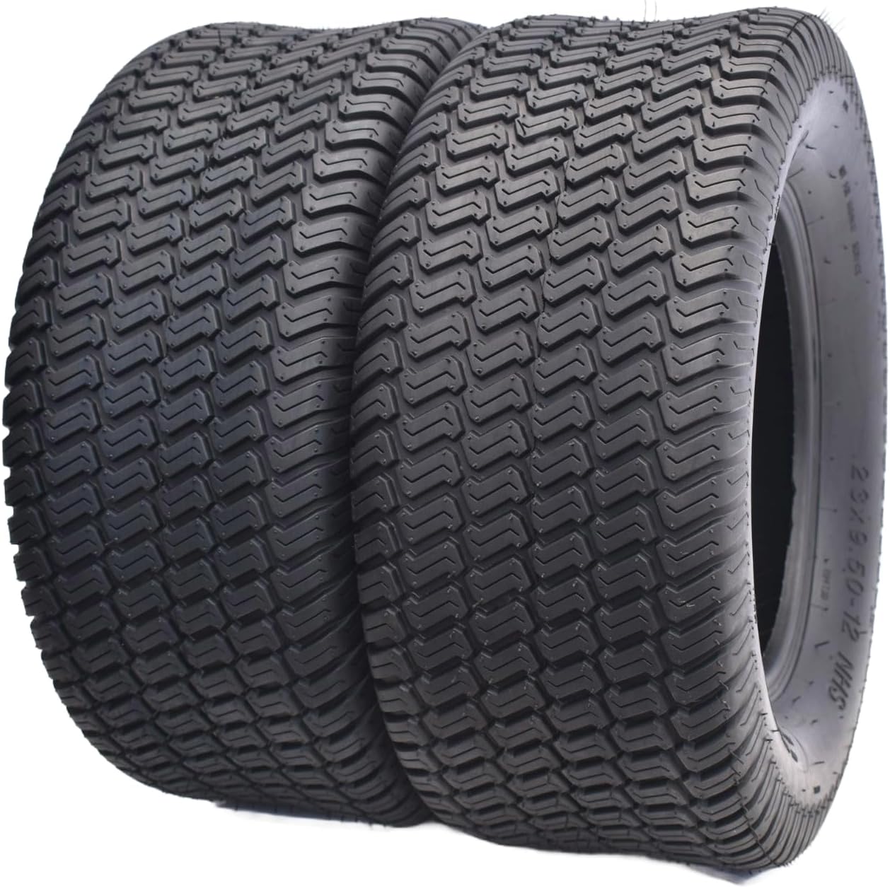 Dayrim 23x9.50-12 Lawn Mower Tires, Set of 2, 4-Ply Tubeless Turf Tread, for Garden Tractor & Riding Mower,Golf Cart Tires