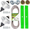 42 inch Mower Deck Rebuild Kit fits Jo hn Dee re 102 105 115 LA100 D120 Includes 2 Spindle GY20867 AUC15811 2 Blade AM141033 1 Be lt GX20072 4 Pulley GY20110 GY20067 GX20367