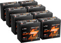 LiTime 12V 100Ah Xtra-Mini Bluetooth Trolling Motor LiFePO4 Battery, 12 Volt MINI Small Lithium Batteries, Up to 15000 Deep Cycle, 100A BMS for RV, Camper, Travel Trailers, Boat, Yacht, Kayak (8-Pack)