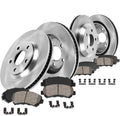 Callahan Brake Parts Brake Kit for Buick Encore GX 2020-2023, Chevrolet Trailblazer 2021-2023 Front and Rear Replacement Brake Rotors with Ceramic Brake Pads CLHCKO115610