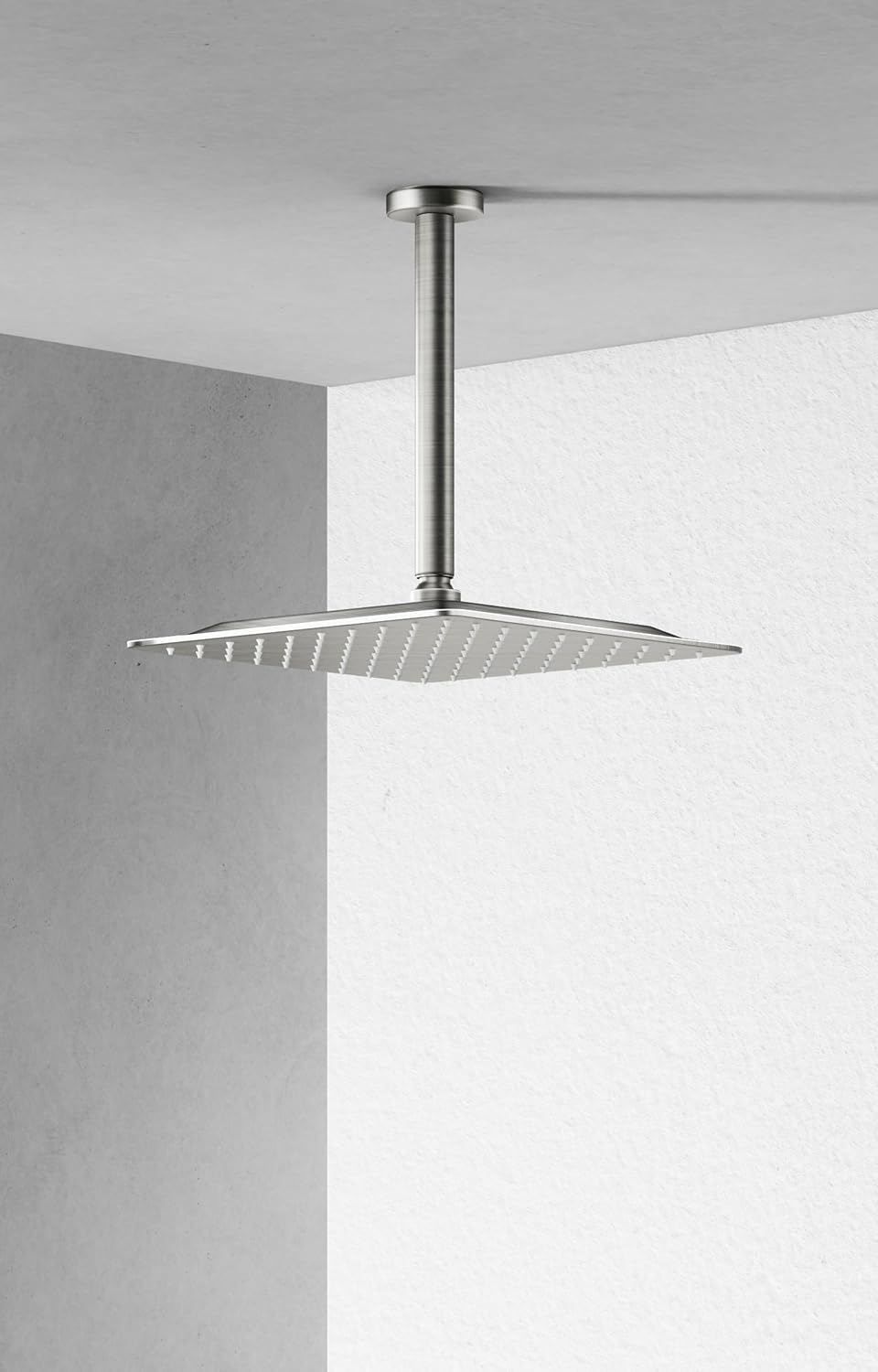 VBFF-Shower Head,rain shower head, 10 inch- Square Shower Head, 1.8 GPM Flow Rate, rainfall showerhead,VBFF08 (Brushed Nickel)