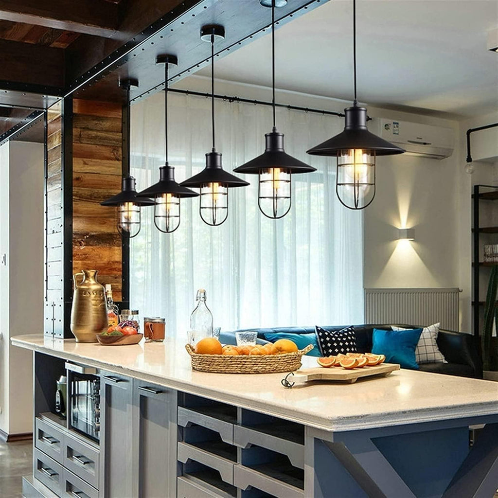 Pendant Lights - Industrial Chandelier LOFT Retro E27 Pendant Lights Black Wrought Iron Classic Barn Lighting Fixture,Pendant Lighting Ceiling Chandelier
