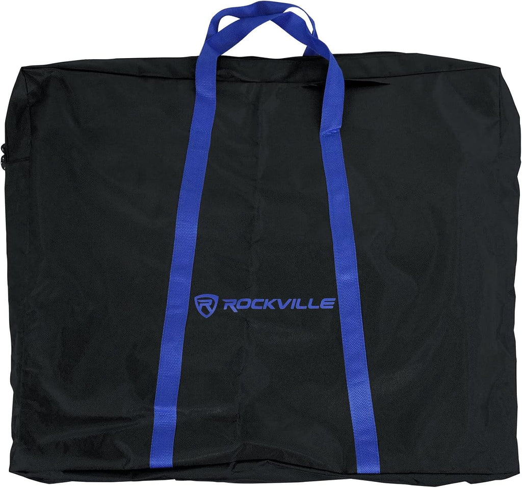 Rockville Z40W Bundle: Z-Style Pro Keyboard Stand with Wheels and Bag, Adjustable Height & Width, ZLS Laptop Stand Attachment, ZMS Microphone Boom Attachment, 3-items