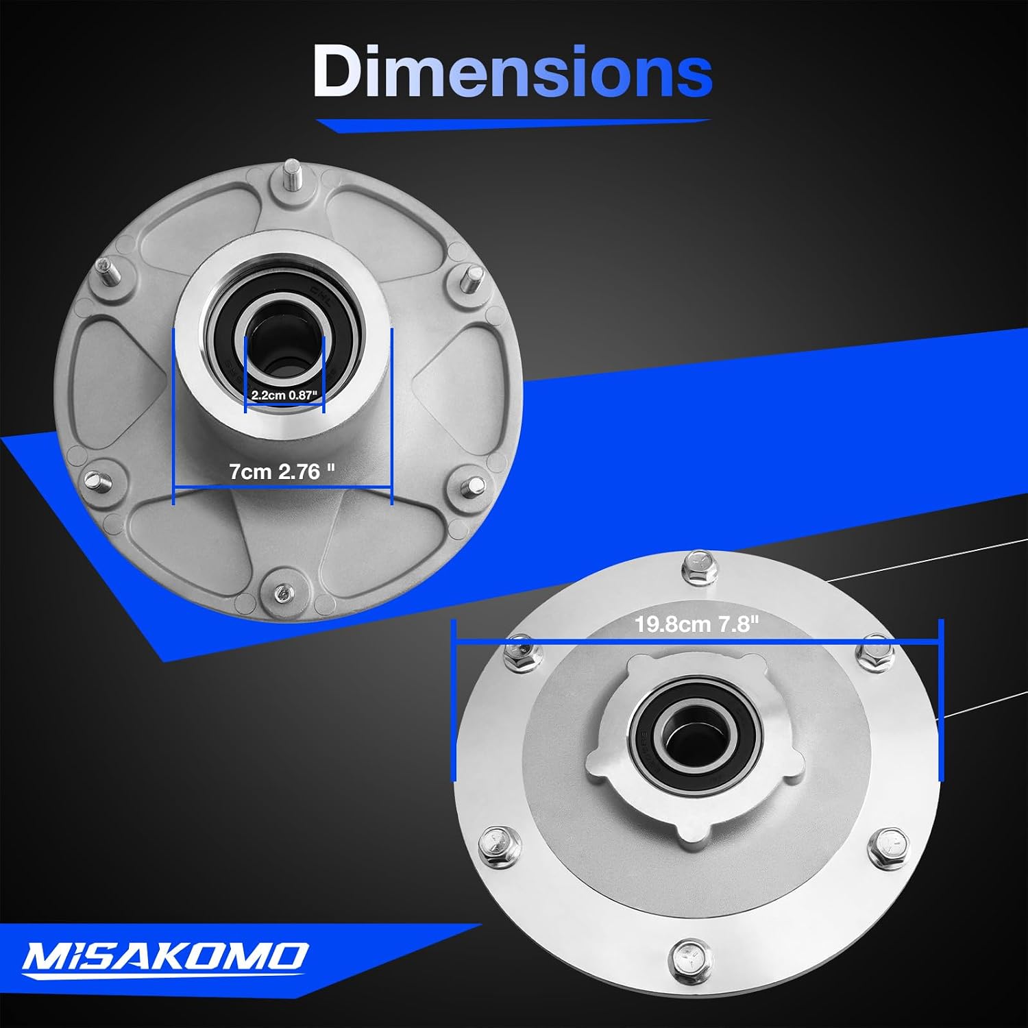3 pcs Lawn Mower Deck Blade Spindle Assembly Compatible with Toro Z-Master Zero Turn ZTR Riding Lawn Mower Titan HD TimeCutter HD Replace 120-5477 115-9693 117-1250