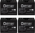 Mighty Max Battery Ml18-12 - 12 Volt 18AH F2 SLA Battery - Pack 4