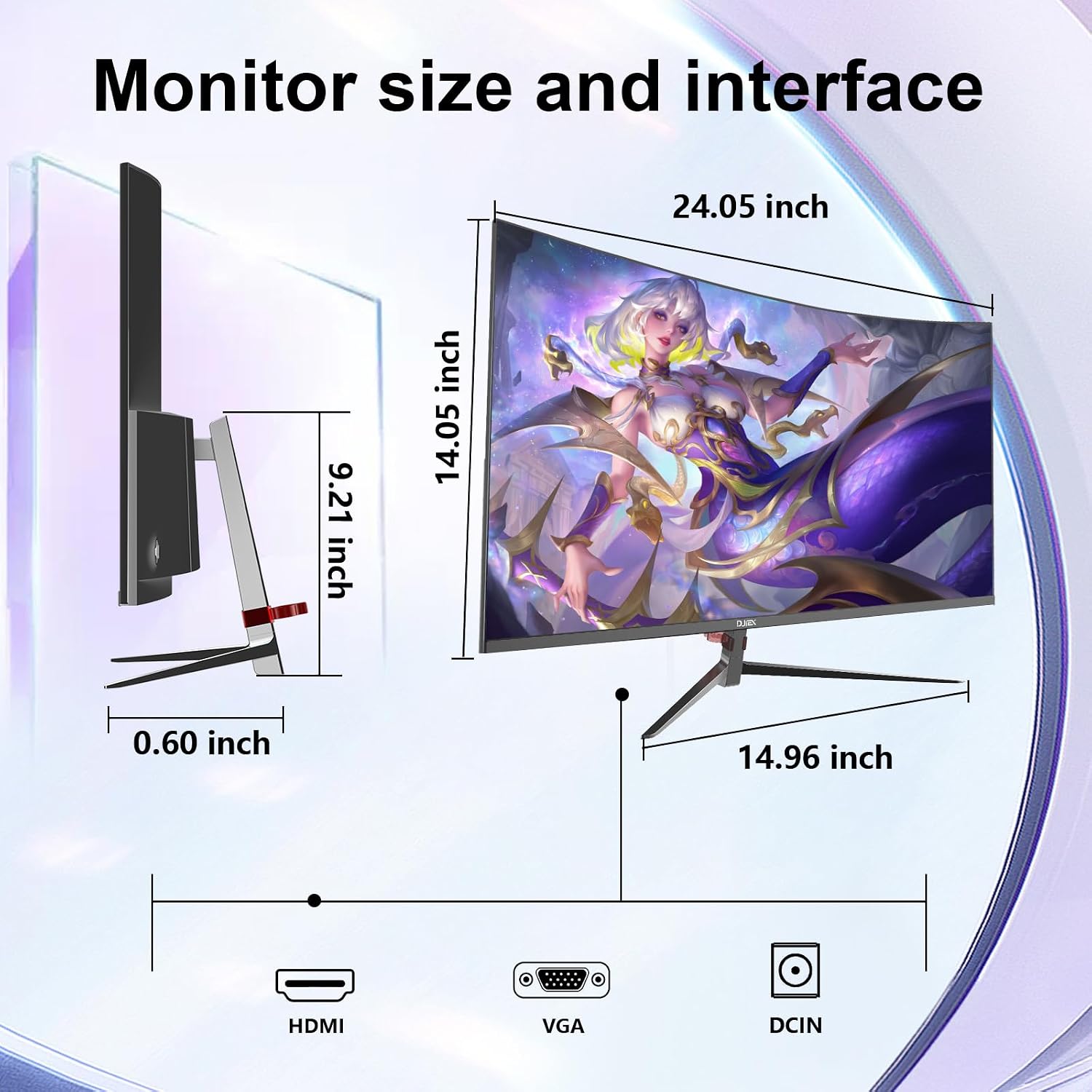27 inch Curved Monitor 100Hz Computer MonitorFHD 1080p,HDR,99% sRGB,1800R,VESA Compatible,for Tablet,Desktop,Narrow Bezels on Three Sides, Blue Light Filter,Laptop and PC Work Gaming