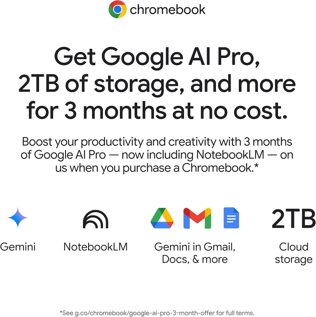 acer Chromebook 315 CB315-5H-C7KX Laptop | Intel Processor N100 | 15.6' Full HD (1920 x 1080) IPS Display | 4GB LPDDR5 | 128GB eMMC | Intel Wireless Wi-Fi 6E AX211 | Chrome OS | Sparkly Silver