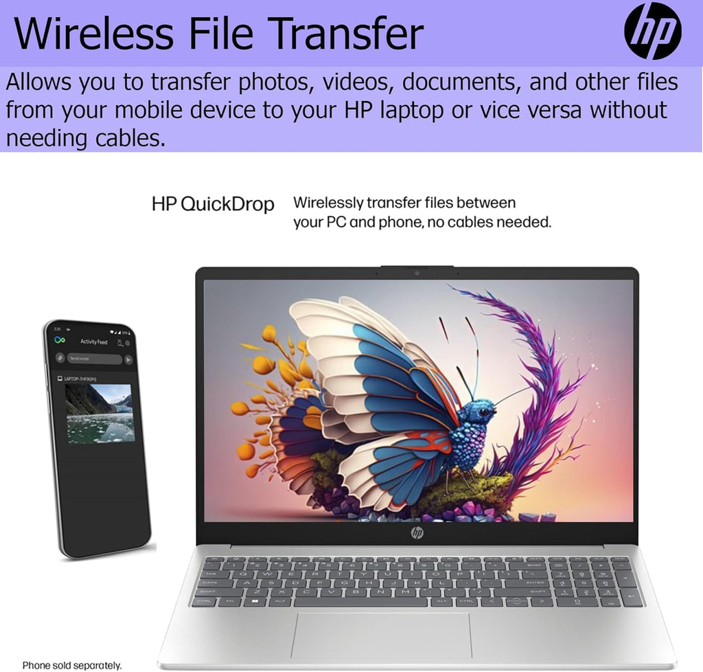 HP 2025 Pavilion 15.6 FHD (1920 x 1080) Laptop with 1 Year Microsoft Office Suite • Intel Core 8-Cores CPU • 16GB RAM • 512GB SSD • Fast Wi-Fi 6 • Fingerprint Reader • Win 11 • w/WOWPC Recovery USB