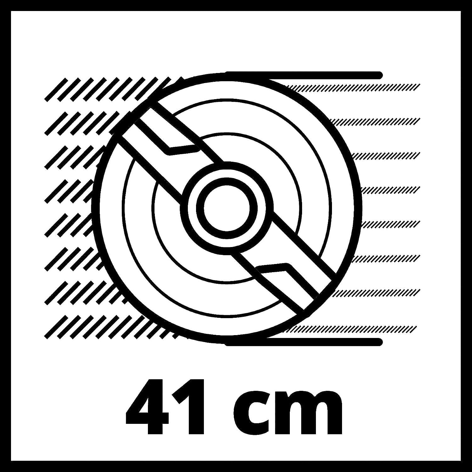 Einhell Power X-Change 36/41 Cordless Lawnmower - 36V, 41cm Cutting Width, 50L Grass Box, 6 Cutting Heights - GP-CM 36/41 Li Solo Battery Lawn Mower (Battery Not Included)