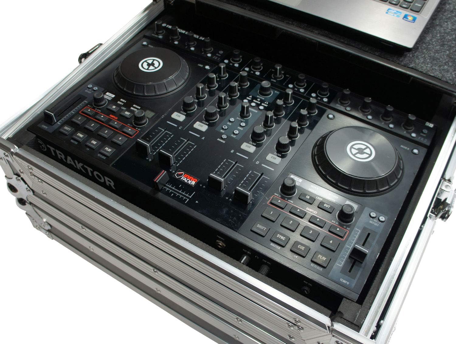 Harmony Audio HCTKS4LT Flight Glide Laptop Stand Travel DJ Custom Case Compatible with Numark IDJ3