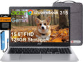Acer Chromebook 315 Laptop (15.6' FHD, Intel Celeron N4500, 4GB RAM, 128GB Storage (64GB eMMC + 64GB SD Card) Home & Student, Long Battery Life, Numeric KB, Wi-Fi, Webcam, IST Hub, Chrome OS, Silver