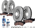 Detroit Axle - 10pc Brake Kit for 2013-2016 Dodge Dart, Disc Brake Rotors 2014 2015 Ceramic Brakes Pads with Hardware Assembly Replacement : 12.00' inch Front Rotor and 10.39' inch Rear Rotor