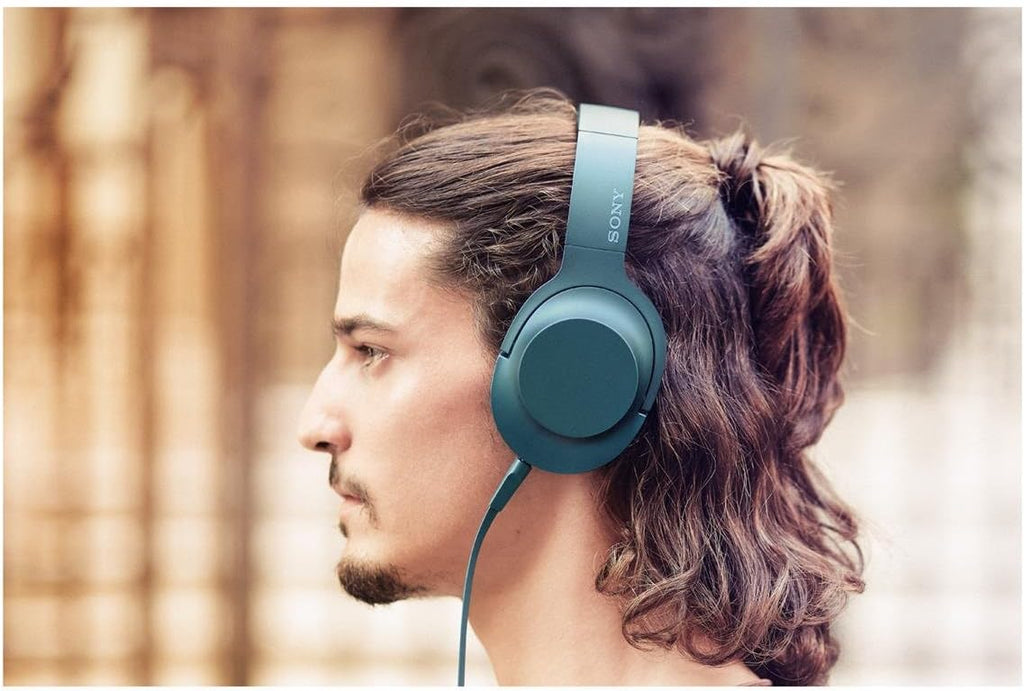 Sony h.ear on Premium Hi-Res Stereo Headphones (wired), Viridian Blue