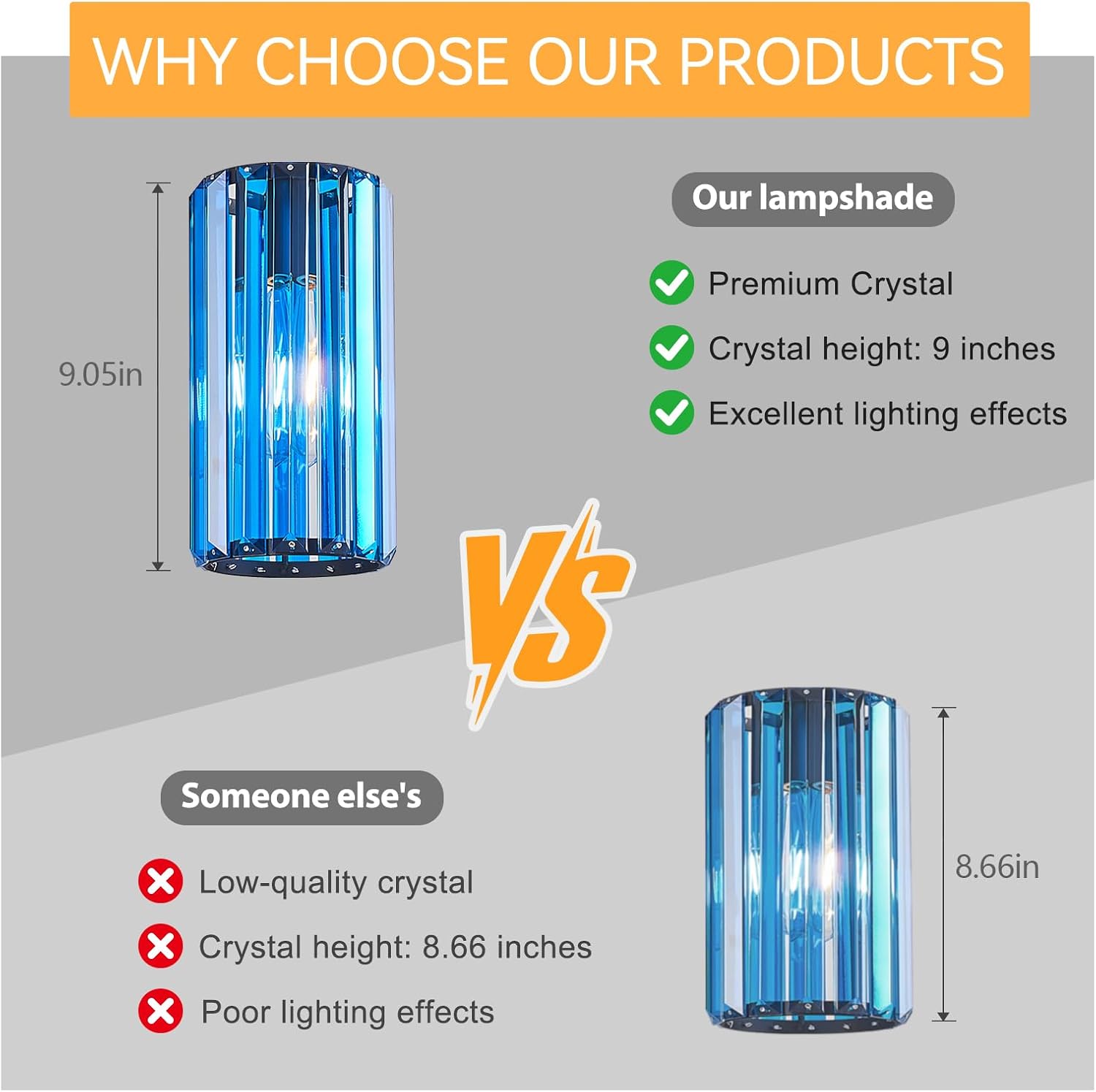 Modern Crystal Pendant Light Mini Dark Blue Chandeliers Adjustable Pendant Lights Fixture for Kitchen Island Dinning Room Corridor Bedroom(Dark Blue 3-Pack