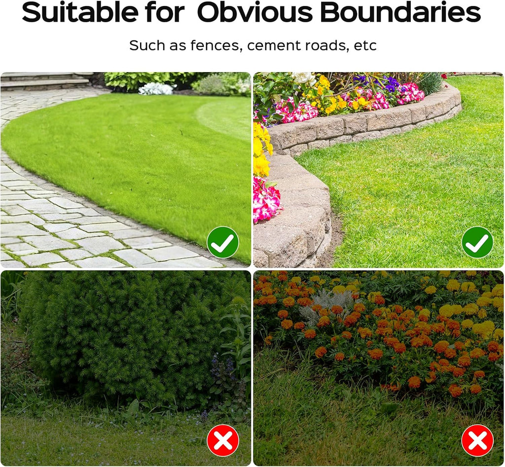 YARDCARE V100 Robot Lawn Mower with HD Vision Navigation, Smart Obstacle Detection, Collision Sensors, Adjustable Cutting Height, Low-Noise Operation—Perfect for Small Lawns up to 1,600 sq ft.